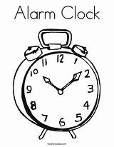Alarm Clock Coloring Page  Twisty Noodle sketch template