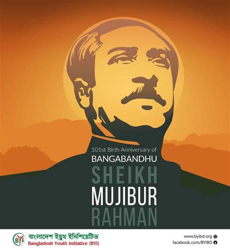 Social Media Banner Design For - 101st Birth Anniversary of Bangabandhu Sheikh Mujibur Rahman ...