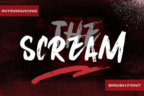 The Scream Font Free Download - FreeFontDL