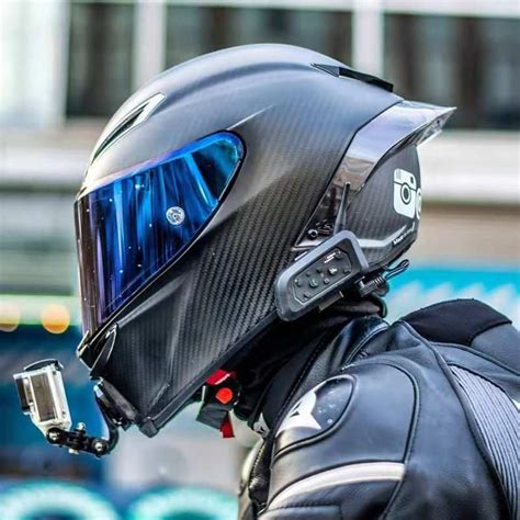 Full Face Motorcycle Helmet Carbon Fiber Kask Casco Motocross Racing ...