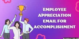 Employee Appreciation Email for Accomplishment Sample