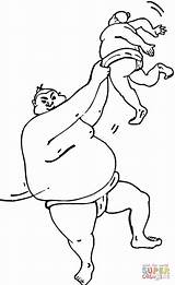 Wrestlers Sumo coloring Page  Free Printable Coloring Pages sketch template