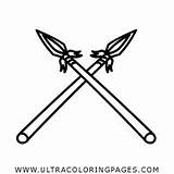 Coloring Page Spear Img 18843 Sketch sketch template