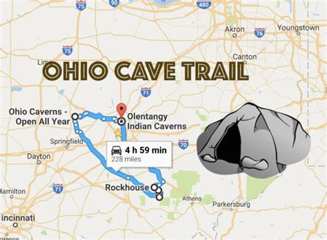 Ohio attractions Map | secretmuseum