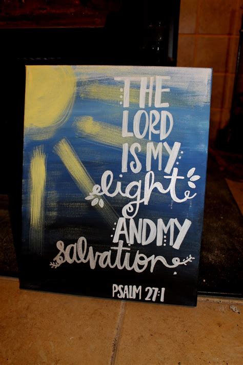 The Lord is my Light painting $35 | Scripture art, Canvas art, Light painting