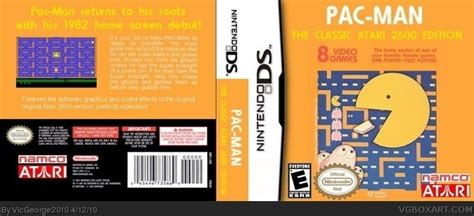 Pac-Man - The Classic Atari 2600 Edition Nintendo DS Box Art Cover by VicGeorge2010