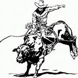 Rodeo Cowboy Coloring Pages sketch template