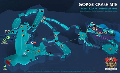 Gorge Crash Site Map Star Wars Jedi Survivor