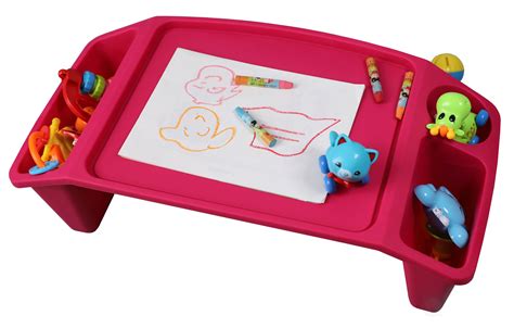 Basicwise Kids Lap Desk Tray Portable Activity Table - Walmart.com