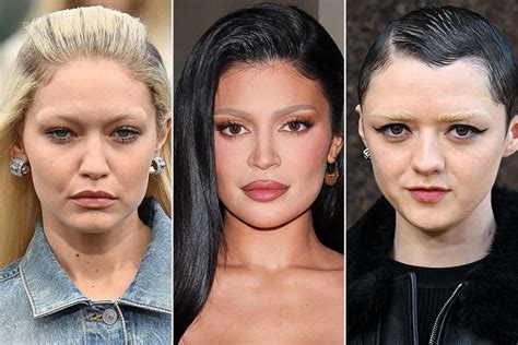 All of the Stars Who Had Bleached Eyebrows at Paris Fashion Week