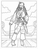 Pirate Coloring Page Free PDF Printables  Home sketch template