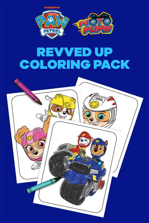 PAW Patrol Moto Pups Coloring Pages | Nickelodeon Parents