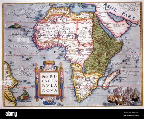 16th century Map of Africa Stock Photo - Alamy