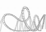 Roller Coaster coloring Page  ColouringPages sketch template