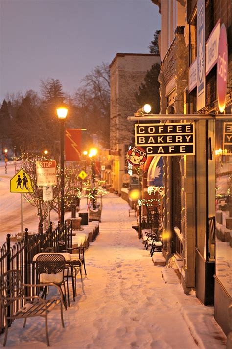 It’s a lovely, snowy morning in Manitou Springs.