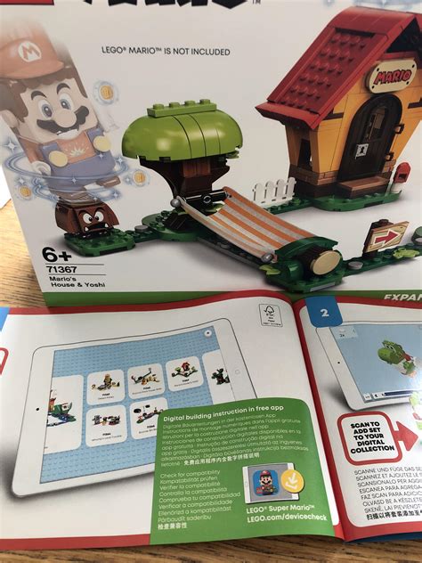 LEGO super Mario has only digital building instructions. The book is ...