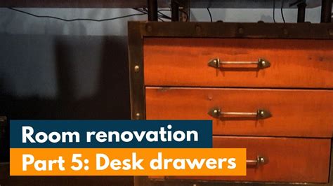 Industrial Desk Drawers - Room Renovation pt 5 - YouTube