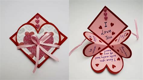 DIY Handmade Heart Pop Up Card For Valentine's Day / Anniversary | Love Card | Card For ...