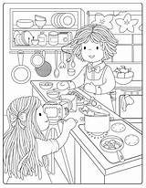 Free Cooking Coloring Pages For Kids  NaomituStark sketch template