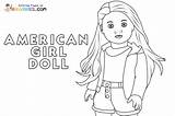 American Girl Doll Coloring Pages sketch template