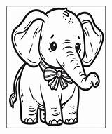 Elephant coloring Page For Kids print This free printable elephant  sketch template