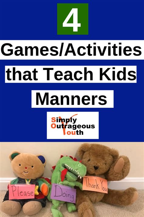 4 Games/Activities that Teach Kids Manners