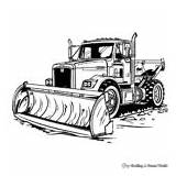 Snow Plow Coloring Pages  Free & Printable sketch template
