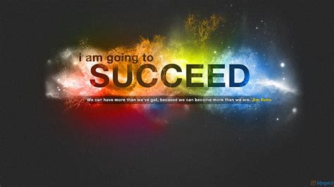 HD wallpaper: I Am Going to Succeed illustration, quote, colorful ...