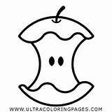 Apple Core Coloring Page At GetColoringscom  Free Printable Colorings sketch template