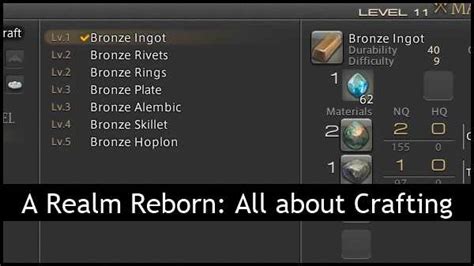 FFXIV Crafting Guide & FAQ – FFXIV Guild