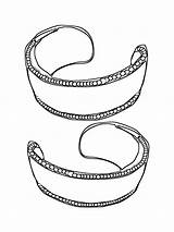 Bracelet coloring pages sketch template