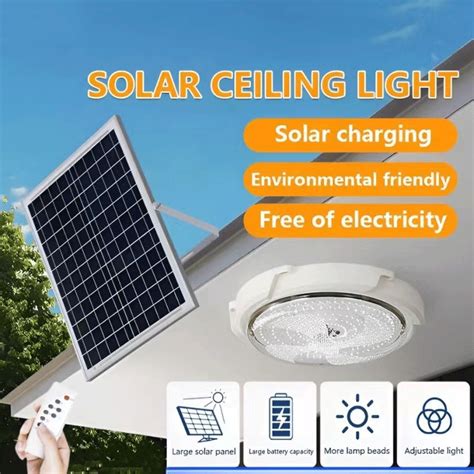 solar light led 12 hours solar ceiling light | Lazada