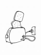 Toaster Coloring Pages sketch template