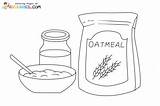 Oatmeal Coloring Pages sketch template
