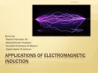 PPT - Applications of Electromagnetic Induction PowerPoint Presentation ...