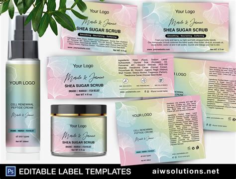 Cosmetic Label Templates | ubicaciondepersonas.cdmx.gob.mx