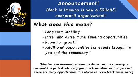 Black In Immuno is now a 501(c)(3) non-profit organization! — Black in Immuno
