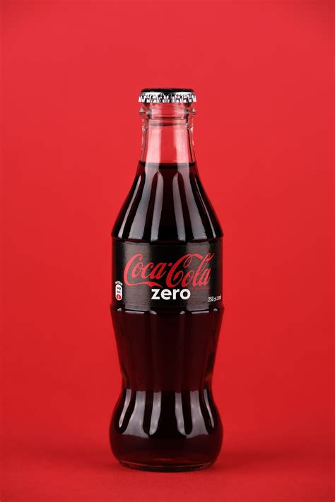 HD wallpaper: Coca-Cola Zero bottle, studio shot, colored background ...