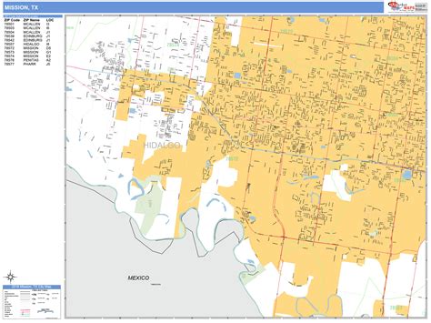 Mission Texas Wall Map Color Cast Style By Marketmaps | Images and ...