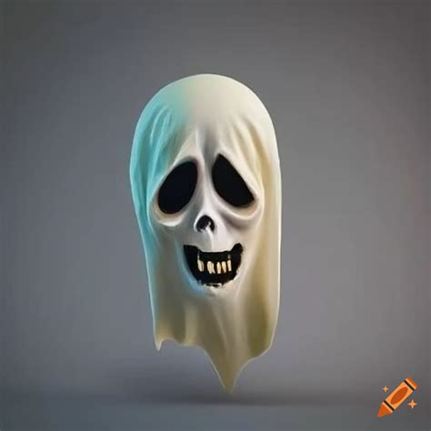 Creepy halloween ghost mask on Craiyon