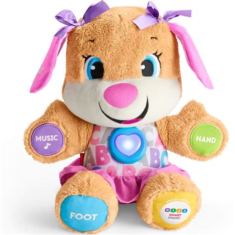 Fisher-Price Laugh & Learn Smart Stages Soft Plush Toy, Sis - Walmart.com