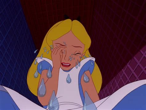 alice in wonderland crying | Disney characters, Alice in wonderland 1951, Disney movie scenes