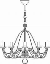Chandelier Coloring Pages Sketch Page sketch template
