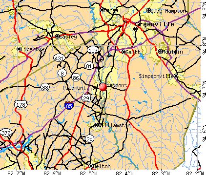 Piedmont, South Carolina (SC 29673) profile: population, maps, real estate, averages, homes ...