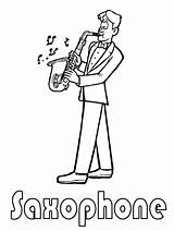 Saxophone Coloring Pages  Free Printable For Kids sketch template