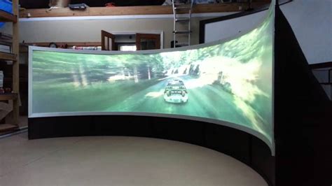 Pixelwix Geo Curved Video Game Screen Immersive Rear Projection - YouTube