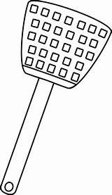 Fly Swatter Coloring Page Sketch sketch template