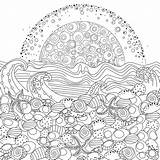 Sunrise Is For Adult coloring page  Download Print Or Color Online sketch template