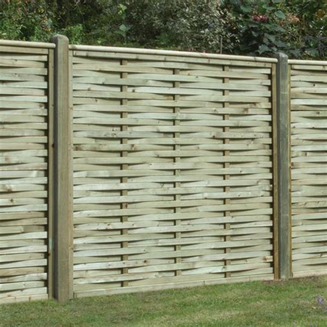 Premier Woven Overlapping Fence Panel | Pressure Treated-Free Delivery ...