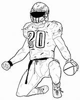 Cool Football Player Coloring Page  Free Printable Pages sketch template
